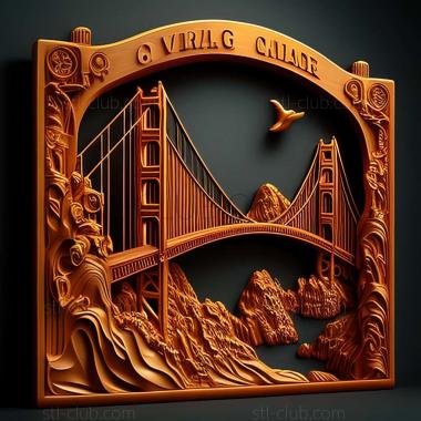 3D model golden gate (STL)